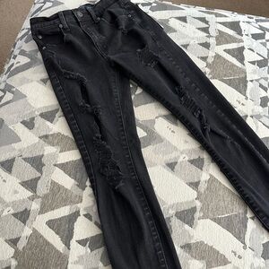 1- Aeropostale black high-rise jaggings  size 4